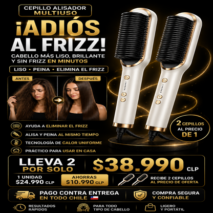 Cepillo Alisador Multifuncional